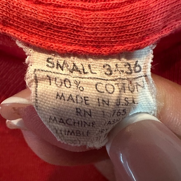 Vtg Ladies Unisex 1970s Rainbow Glitter Led Zeppelin Red T Shirt Sz S/M*READ - Picture 11 of 11